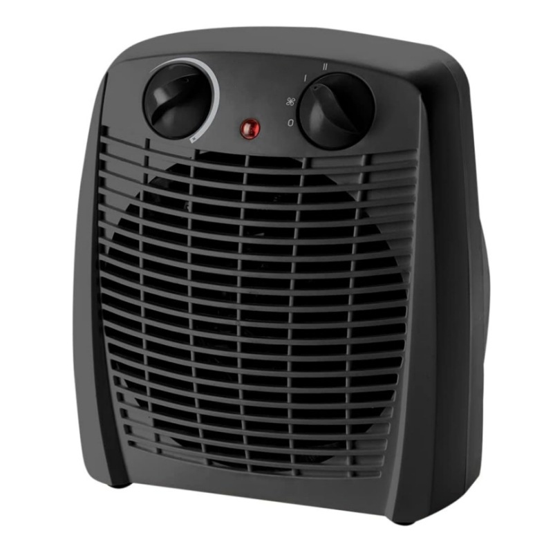 Black 2000W Electric Fan Heater