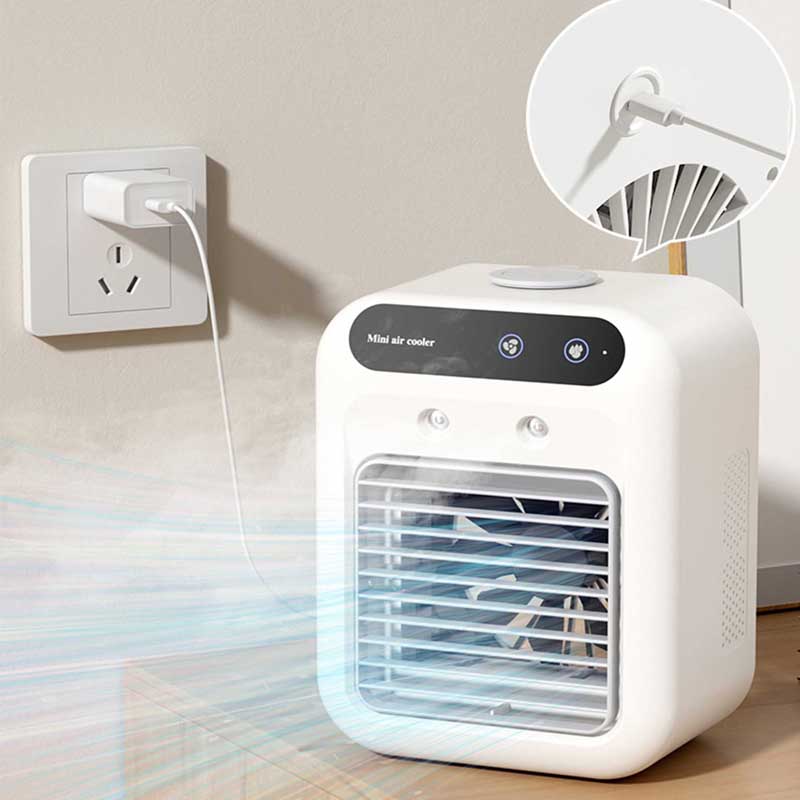 Rechargeable USB Air Cooler Fan 500ml with Timer